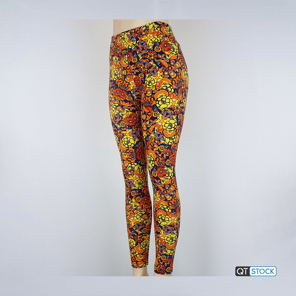 LuLaRoe Leggings Women Size OS One Size Colorful Shapes Yoga Pants #RN  142161