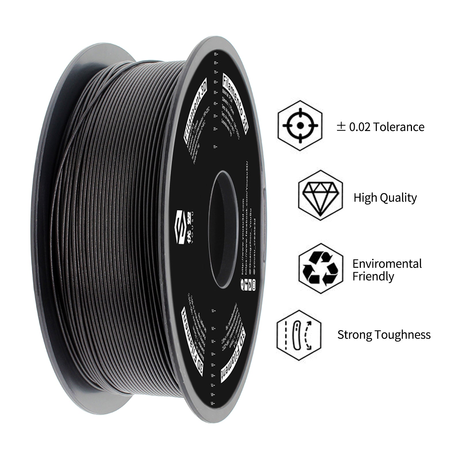 Creality – Ender – PLA – Black – 1kg – 1.75mm – Mr Filament