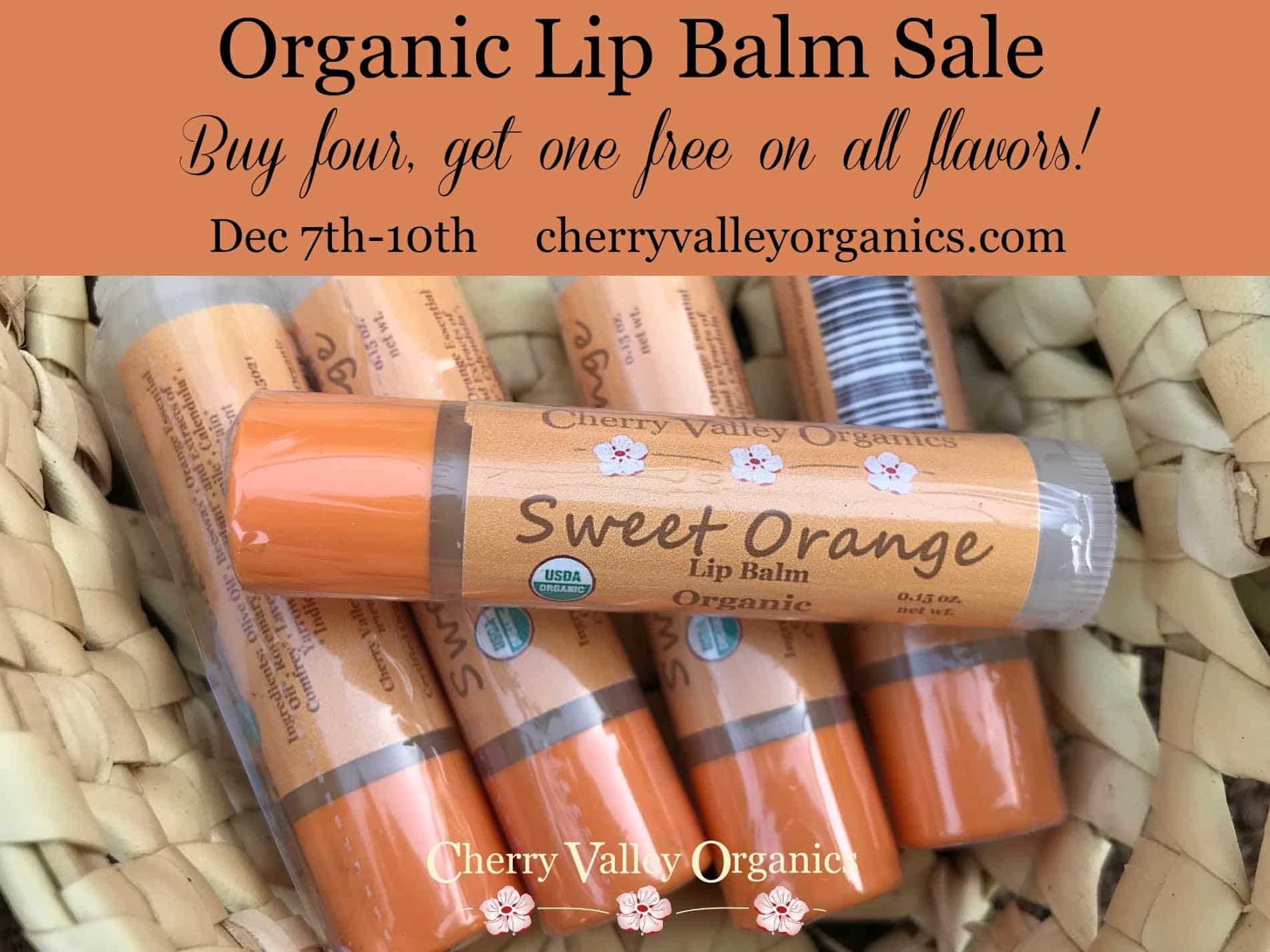Cherry Valley Organics Lip Balm Sale