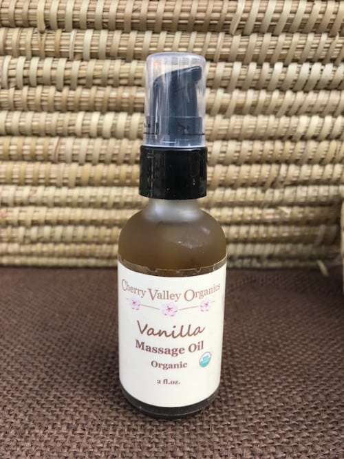 Cherry Valley Organics massage oil