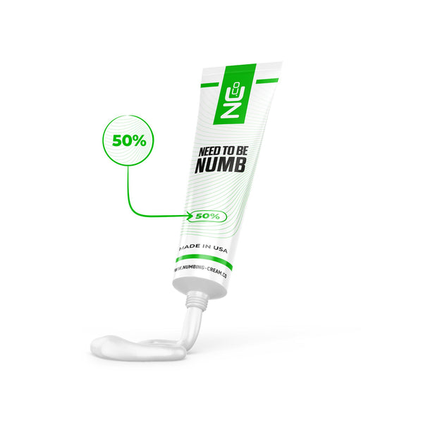 50% - Need To Be Numb | Tattoo Numbing Cream | Numbing Cream Co.