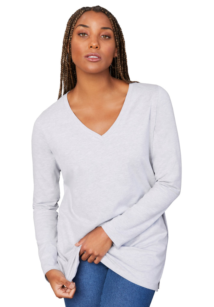 Long-Sleeve V-Neck One + Only Tunic | June+Vie – CurveWear