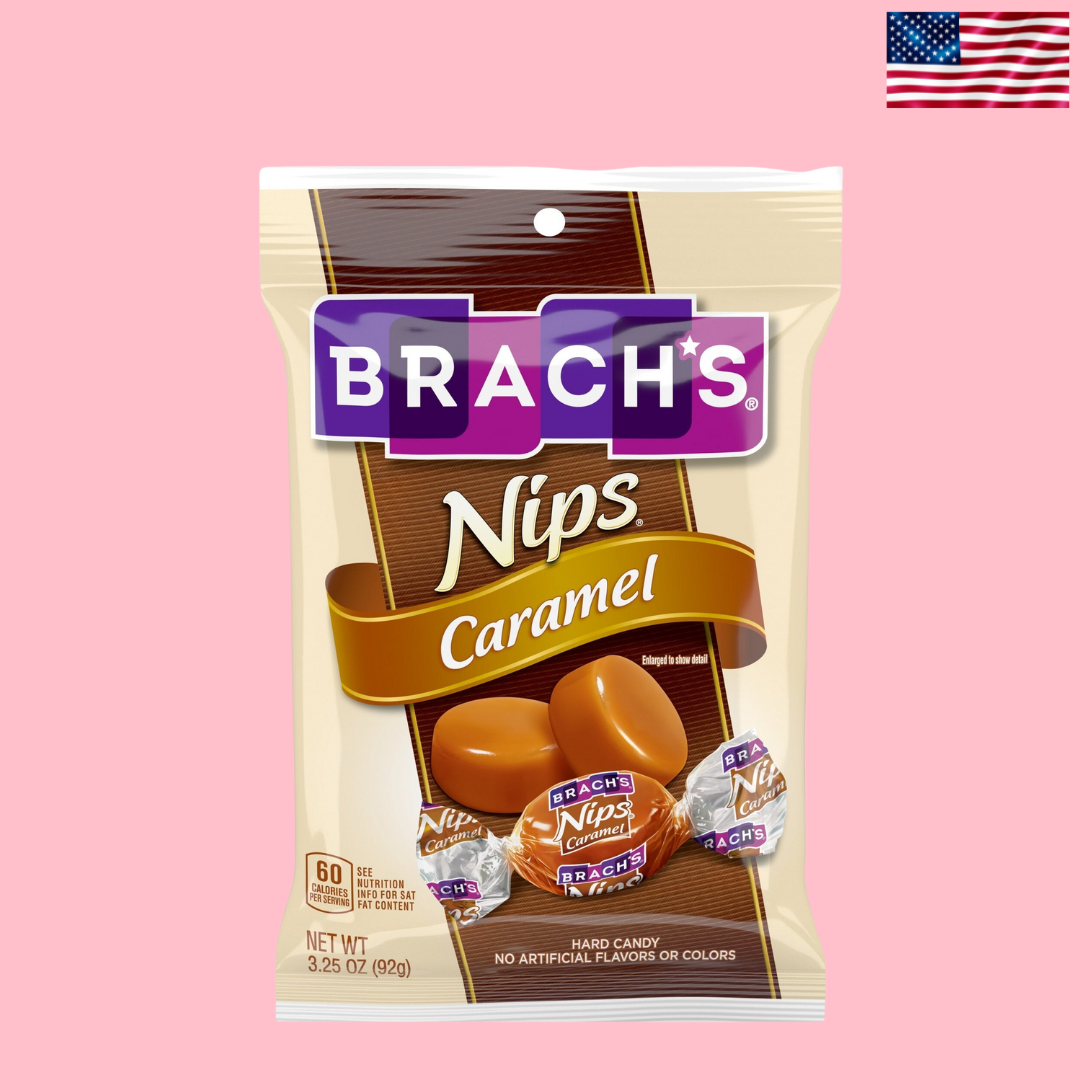 USA Brach’s Nips Caramel Peg Bag 99g