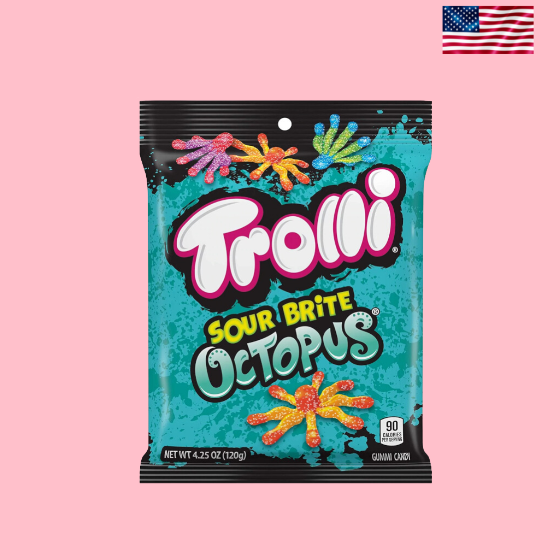 USA Trolli Sour Brite Octopus Peg Bag 121g