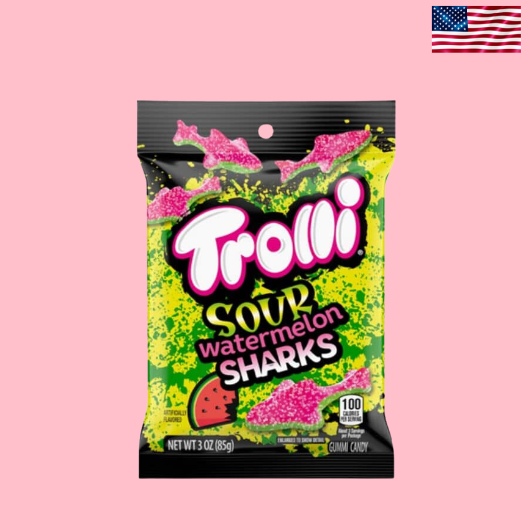 USA Trolli Watermelon Shark Peg Bag 85