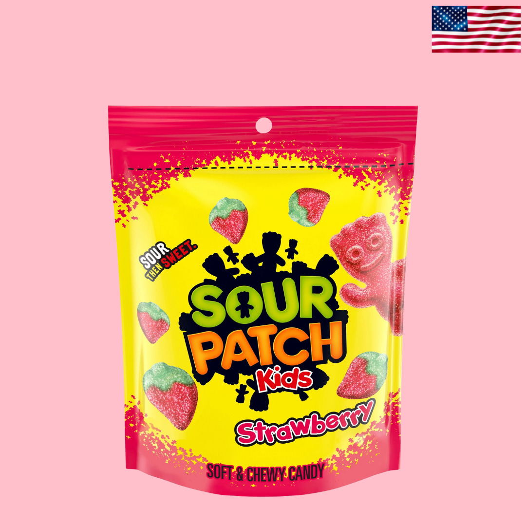 USA Sour Patch Kids Strawberry Peg Bag 102g