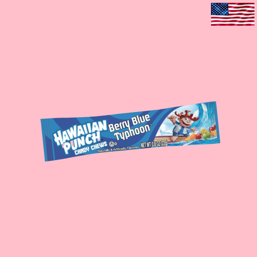 USA Hawaiian Punch Chew Bar Berry Blue Typhoon 23g