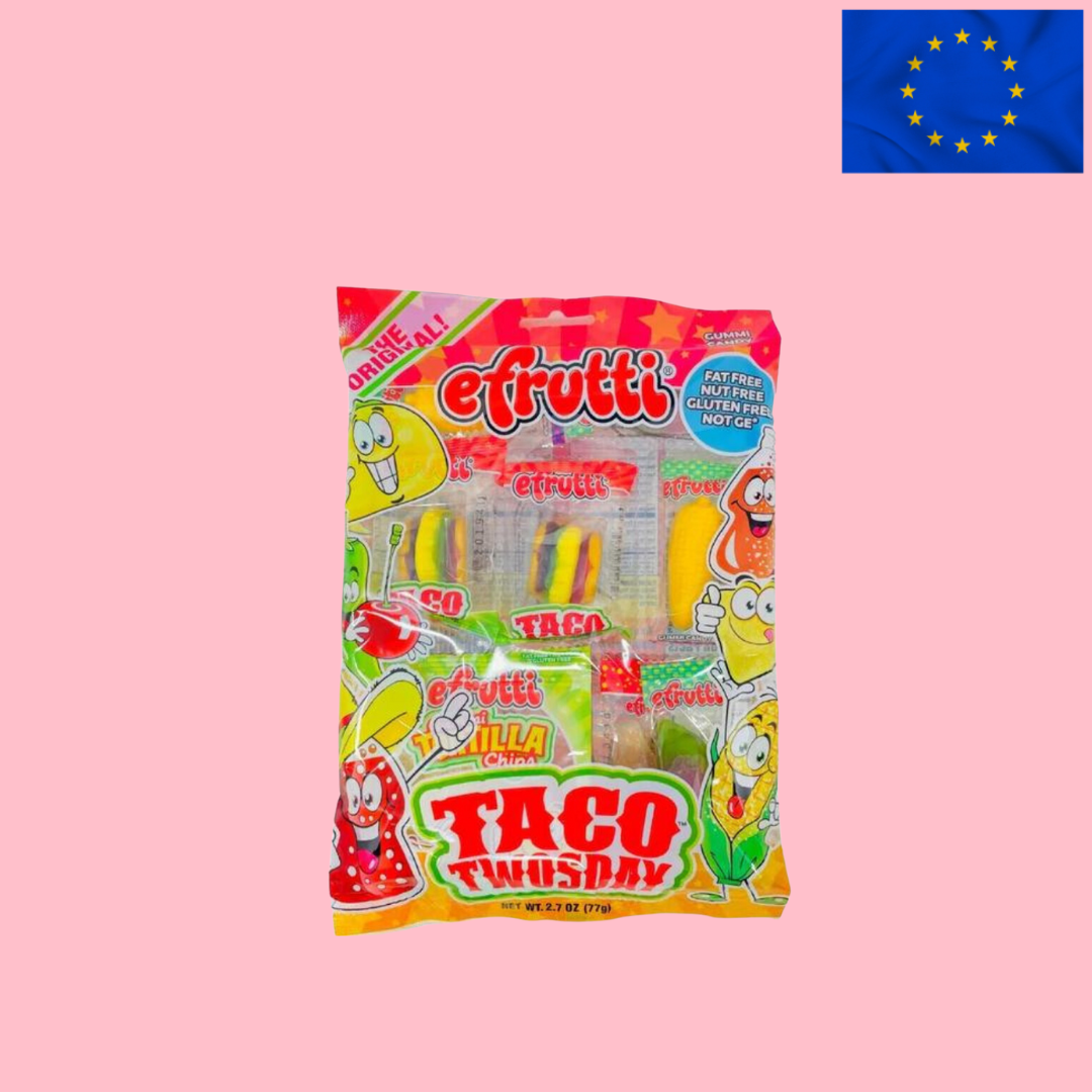 USA E-frutti Taco Twosday Gummi Candy Pack 77g