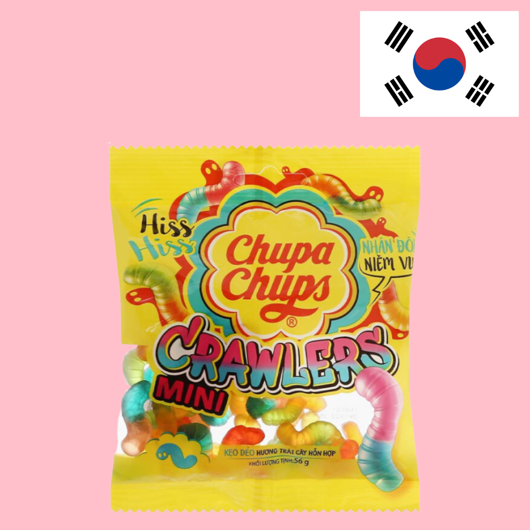 Korea Chupa Chups Mini Crawlers Peg Bag 90g