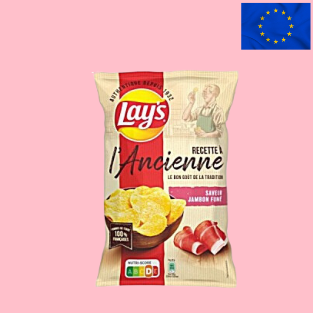 Lay’s Smoked Ham Crisps 120g (France)