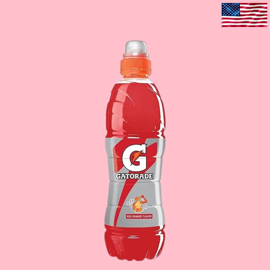 USA Gatorade Sports Bottle Red Orange 500ml