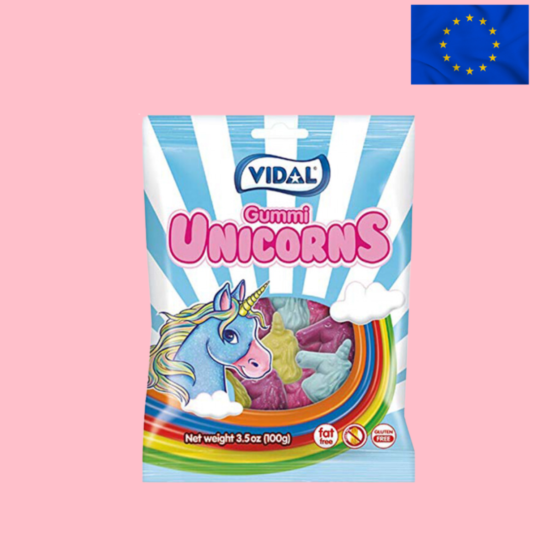 Vidal Unicorn Gummies Peg Bag 90g