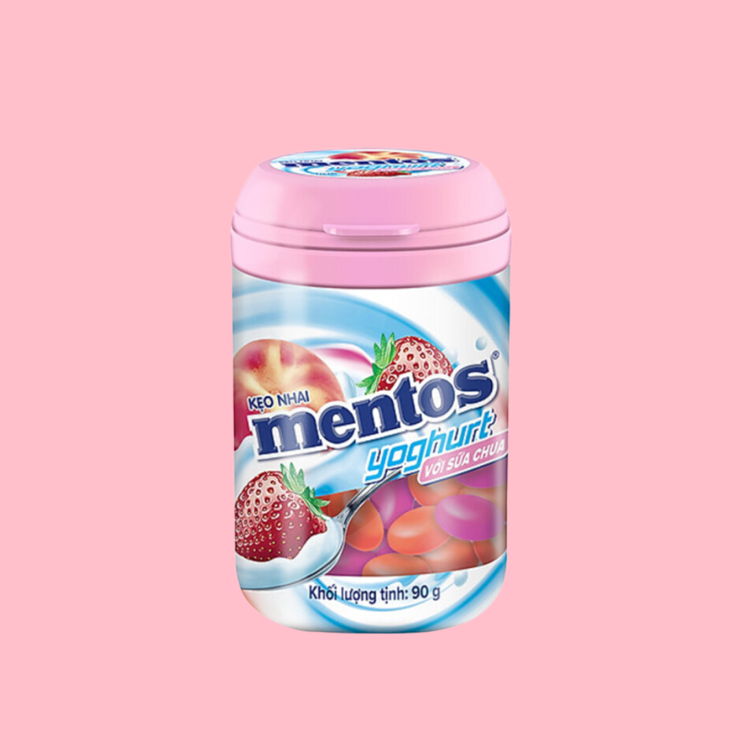 Mentos Gum Strawberry Yogurt 90g