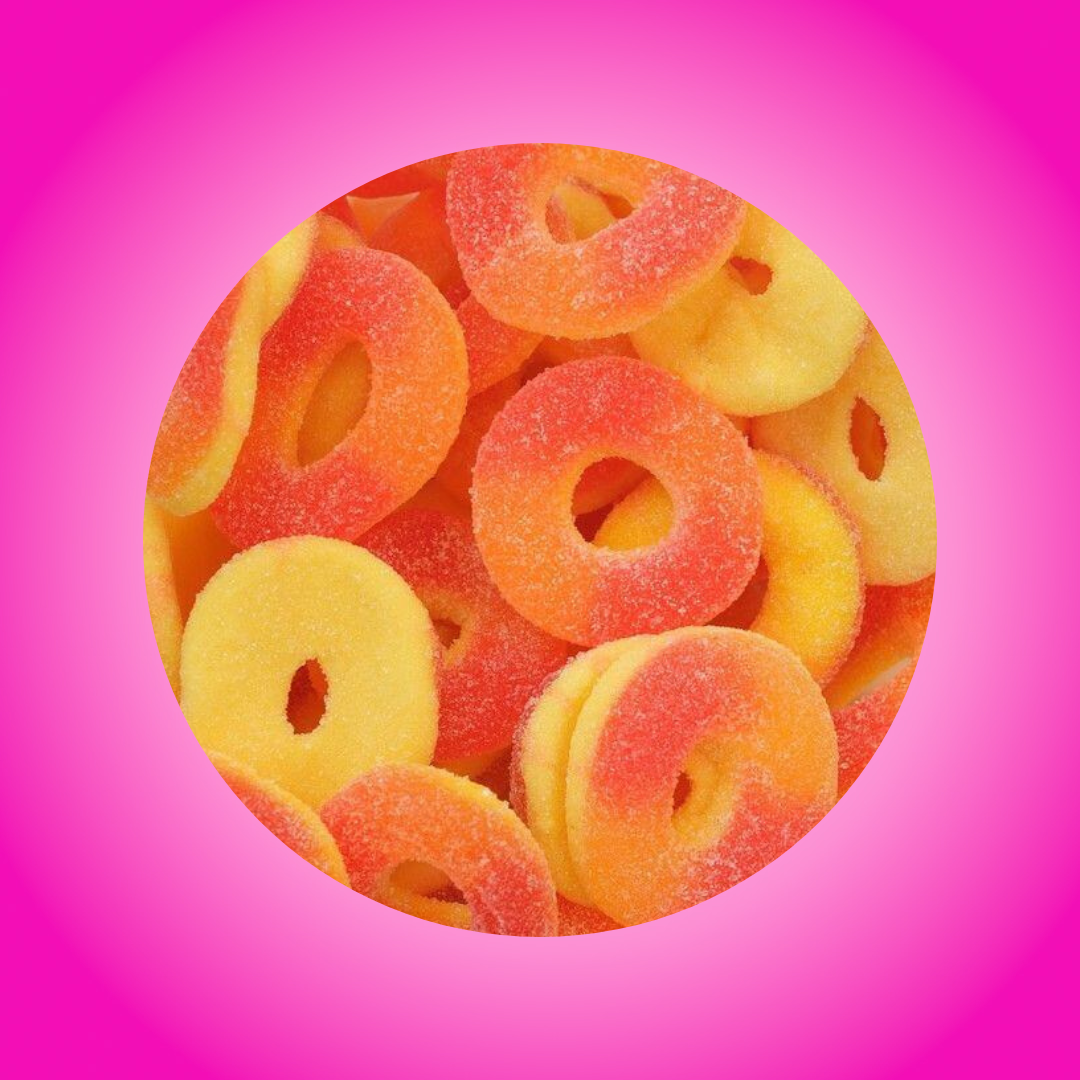 Groovy Sweets Pick N Mix Grab Bag - Peach Rings 250g