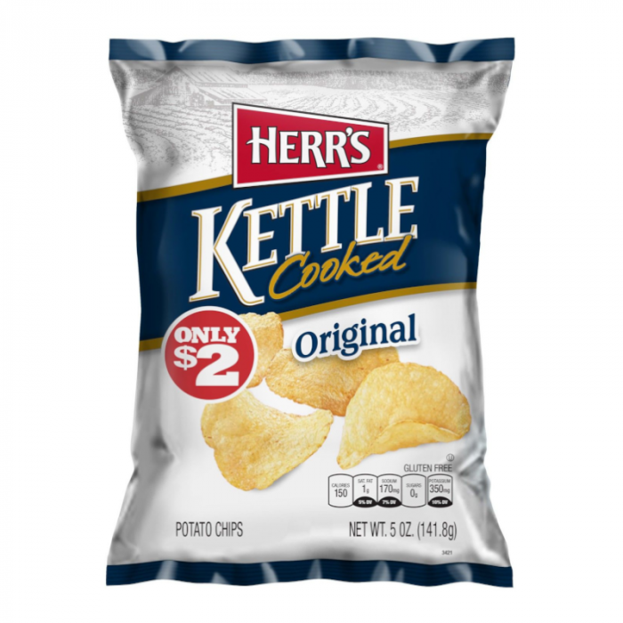 USA Herr’s Original Kettle Cooked Potato Chips 141g