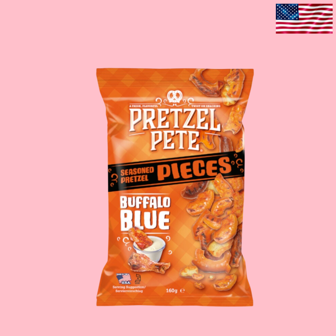 USA Pretzel Pete Buffalo Blue Seasoned Pretzels 160g