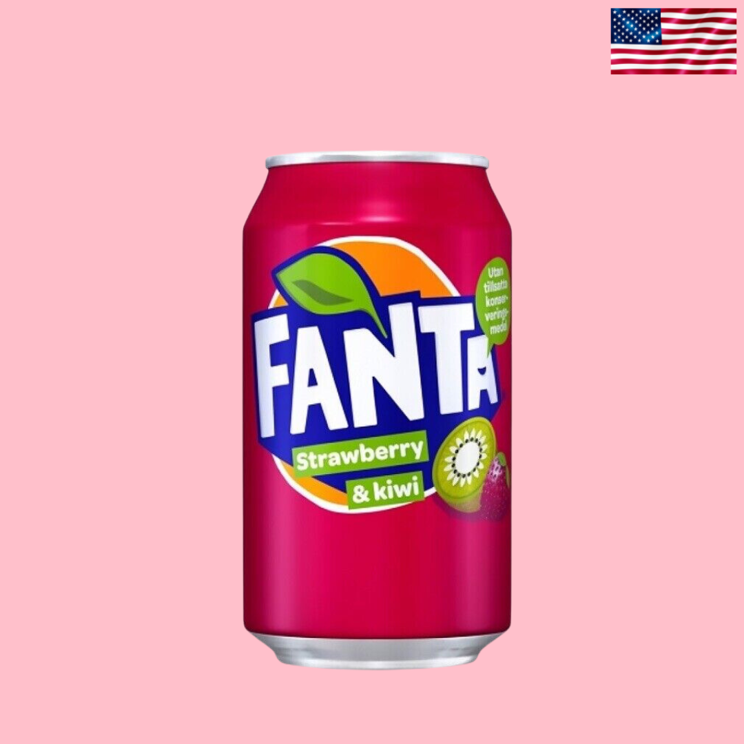 USA Fanta Strawberry and Kiwi Soda 330ml