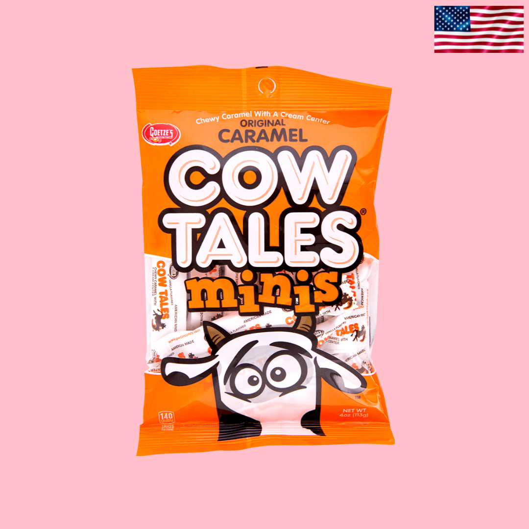 USA Goetze Caramel Mini Cow Tales Caramel Peg Bag 113g