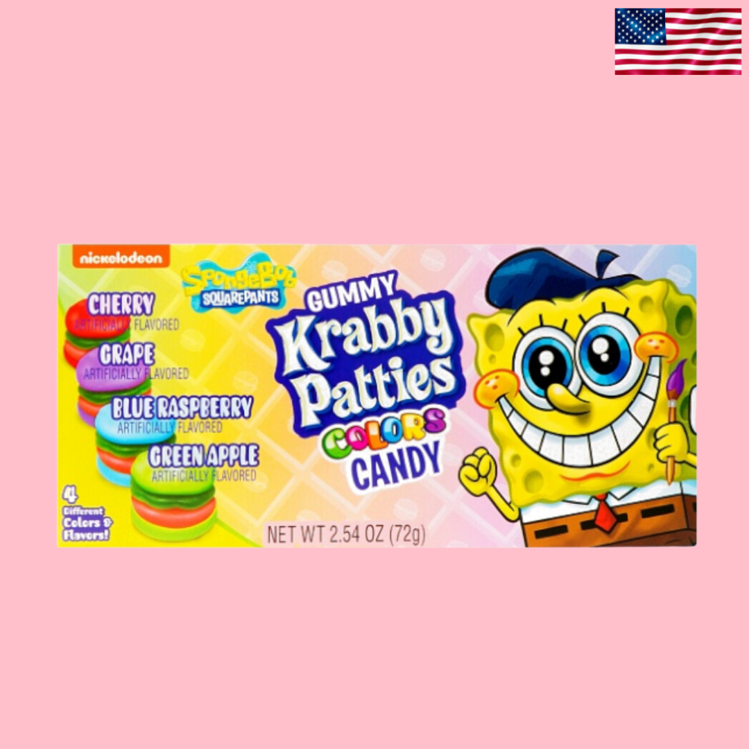 USA Gummy Krabby Patties Colour Candy Theatre Box 72g