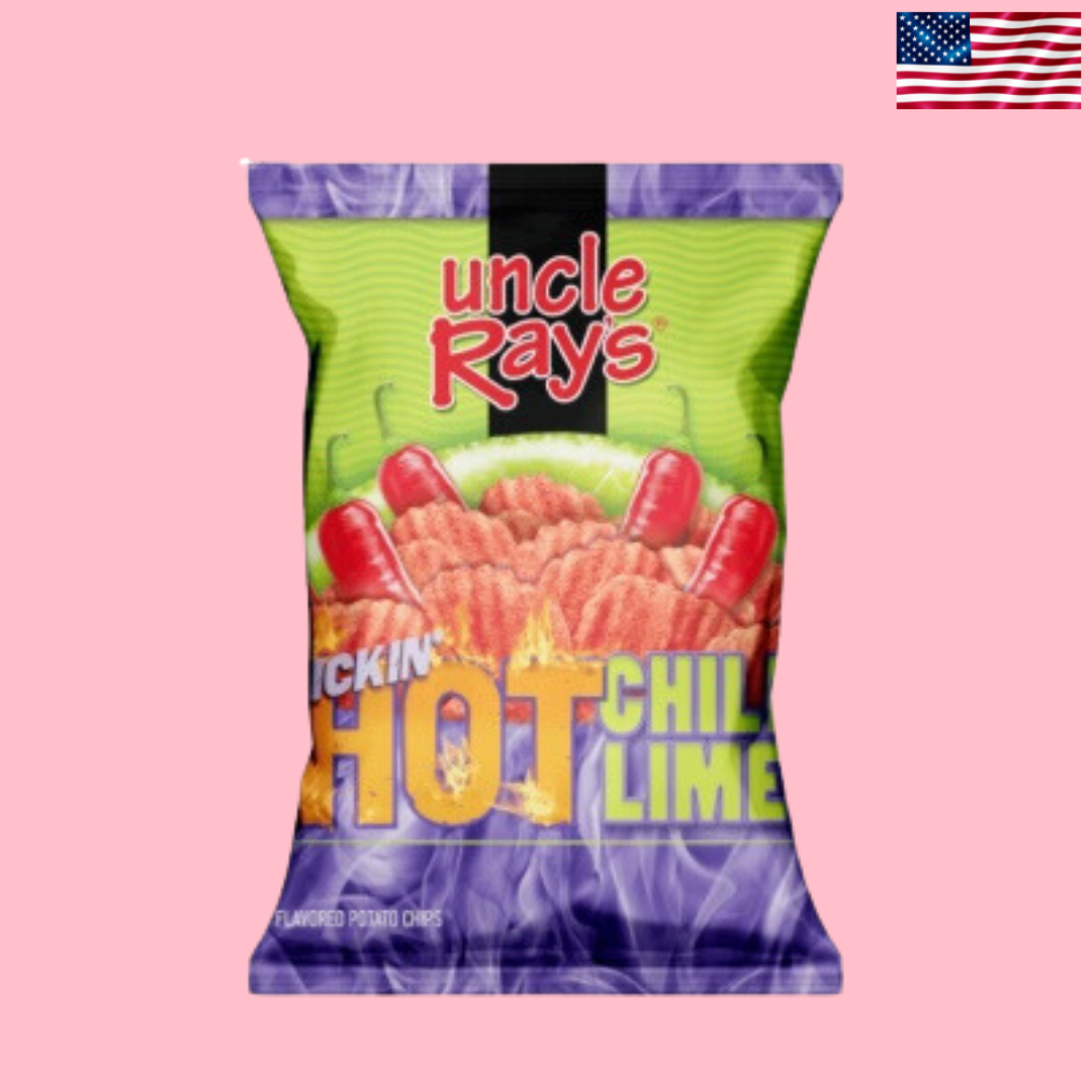 USA Uncle Ray’s Potato Chips Kickin’ Hot Chilli & Lime 85g