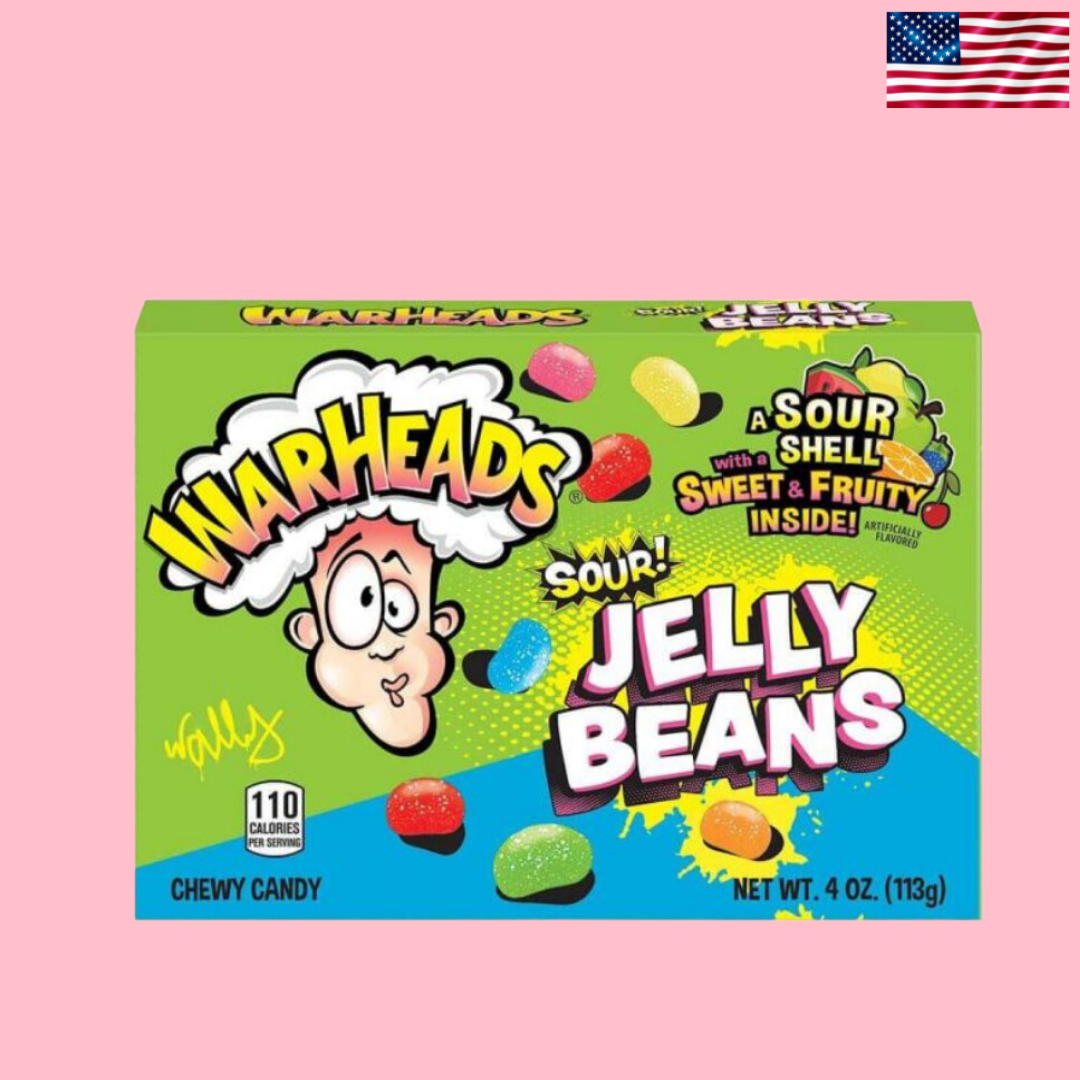USA Warheads Sour Jelly Beans Theatre Box 113g