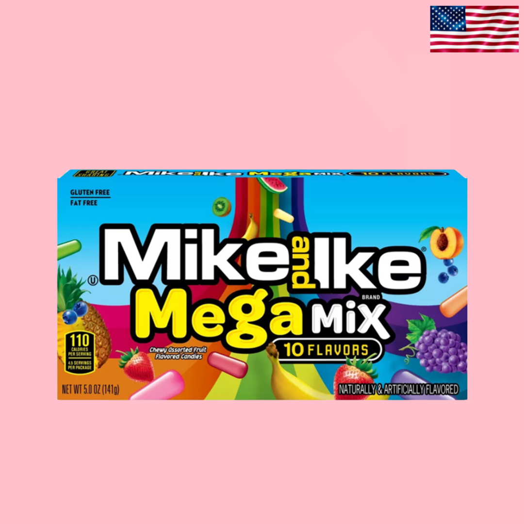 USA  Mike And Ike Mega Mix Theatre Box Original Chewy Candy 141g
