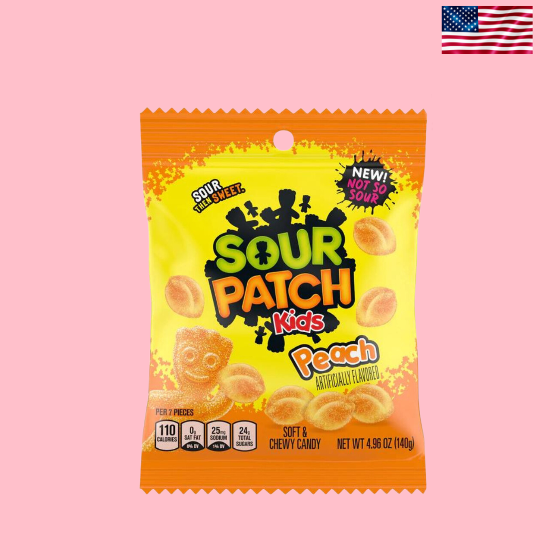 USA Sour Patch Kids Peach Peg Bag 141g