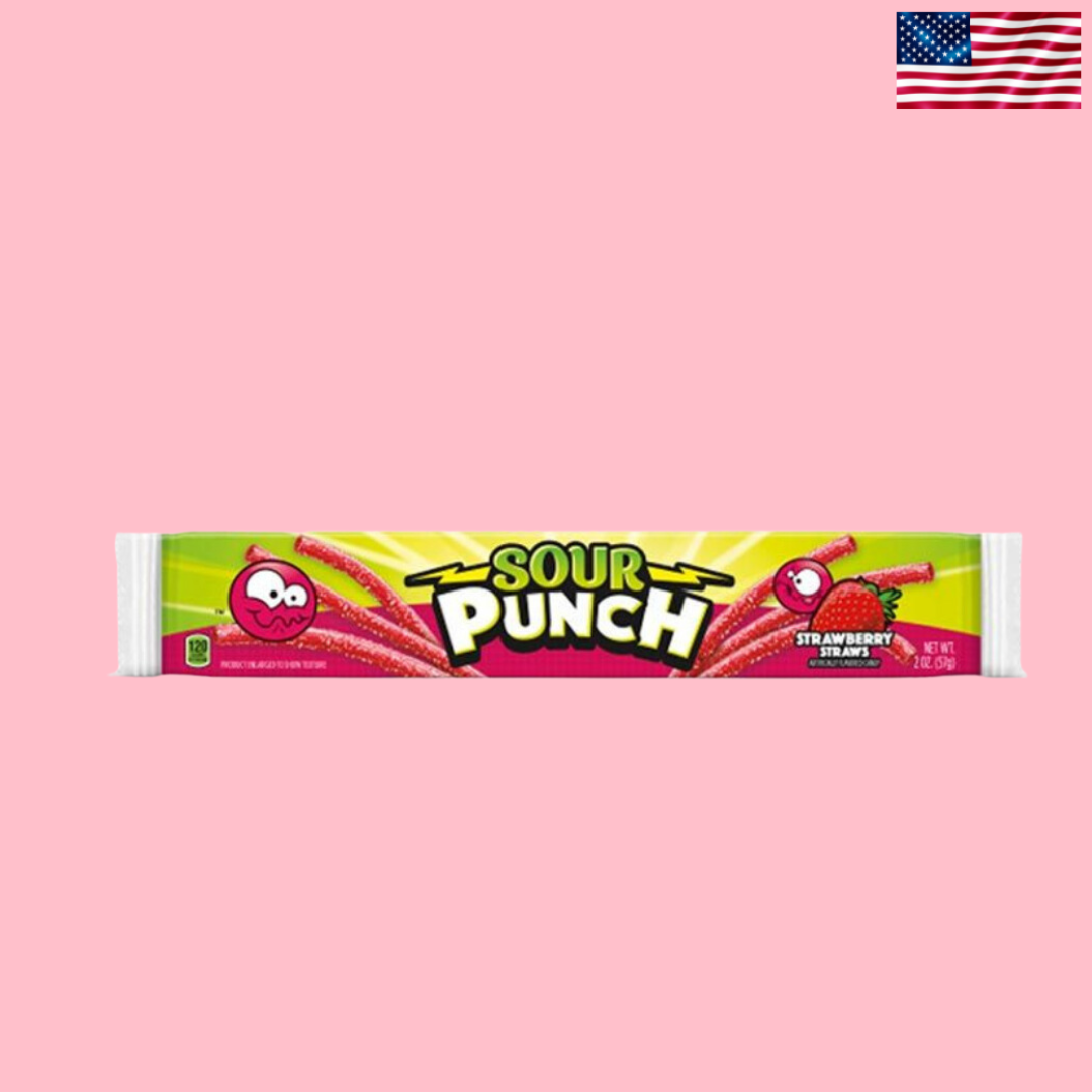 USA Sour Punch Strawberry Straws 57g