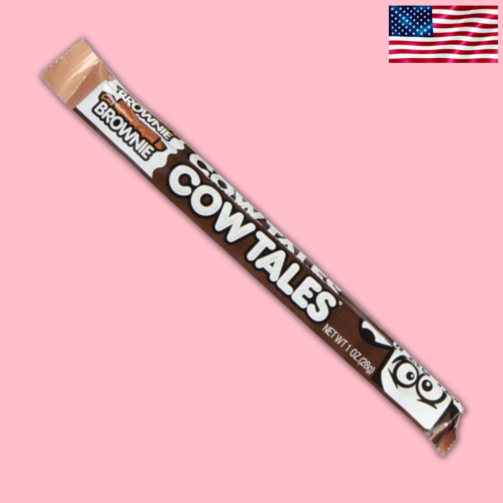 USA Cow Tales Chocolate Caramel Brownie Chew Bar Goetze 28g