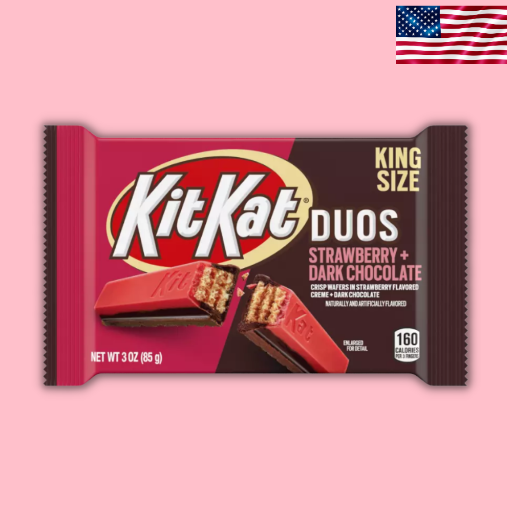 USA KitKat Duos Strawberry + Dark Chocolate 42g