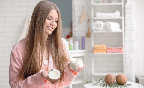 Woman With Hair Mask 