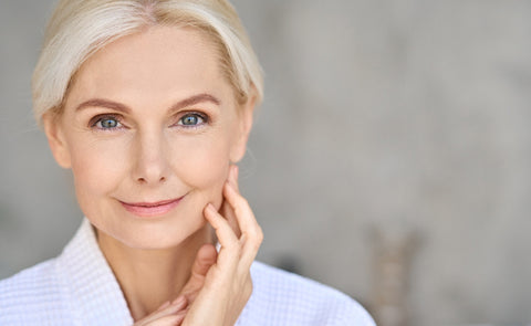 Older Woman With Beautiful Skin