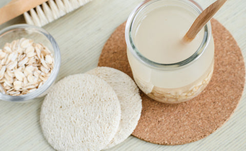 Ingredients For DIY Oatmeal Face Cleanser