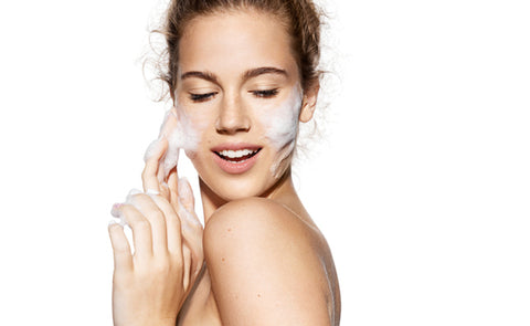 Girl Using Foaming Face Wash