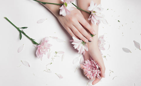 Woman Holding Flowers