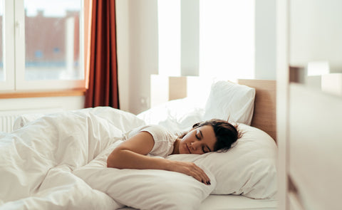 Woman In Side Sleeping Position