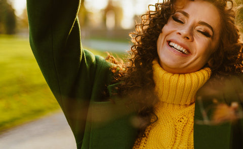 Woman With Curly Hair