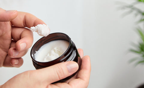 Woman Using Shea Butter