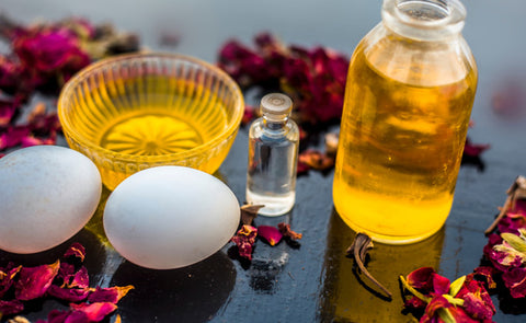 Egg & Castor Oil With Bowls