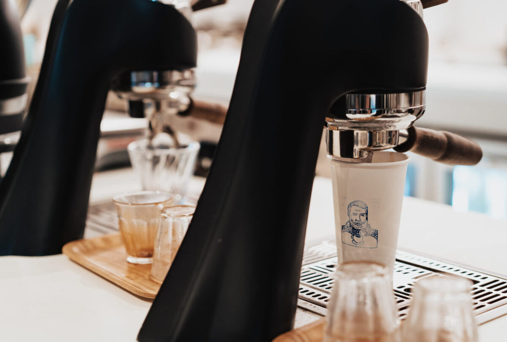 Minimalist countertop vibes with a La Marzocco Modbar