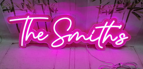 The Smiths Wedding Neon Sign