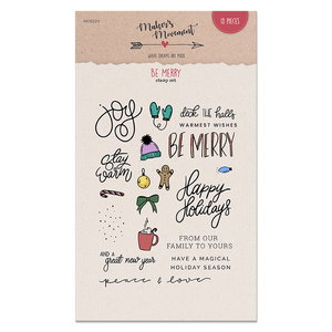 Be Merry Stamp Set - The Maker Session LLC