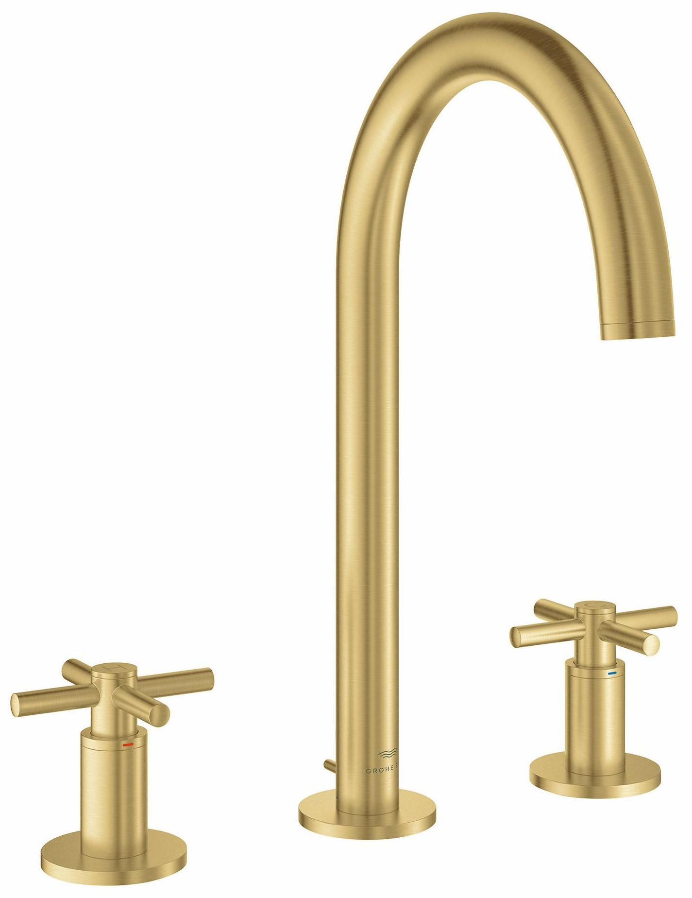 Atrio Widespread Bathroom Faucet (Less Handles) - BRUSHED COOL SUNRISE 20659GN0 Grohe