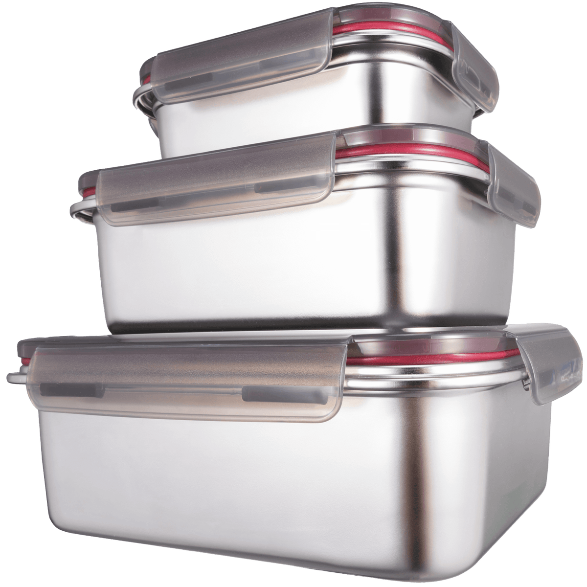 Stackable Stainless Steel Metal Food Storage Nesting Containers 4