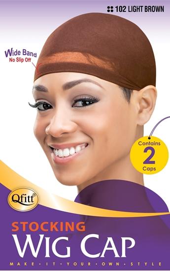 brown stocking cap wig