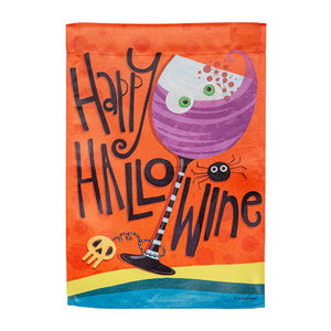 Hallowine suede garden flag - Presents of Mind