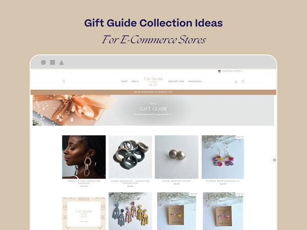 Gift Guide Collection for Uju Lwami Creations - A Shopify Store Design