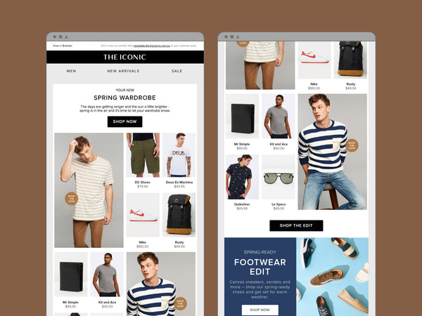 Spring Email Campaign Ideas - Spring Fashion Trends - The Iconic