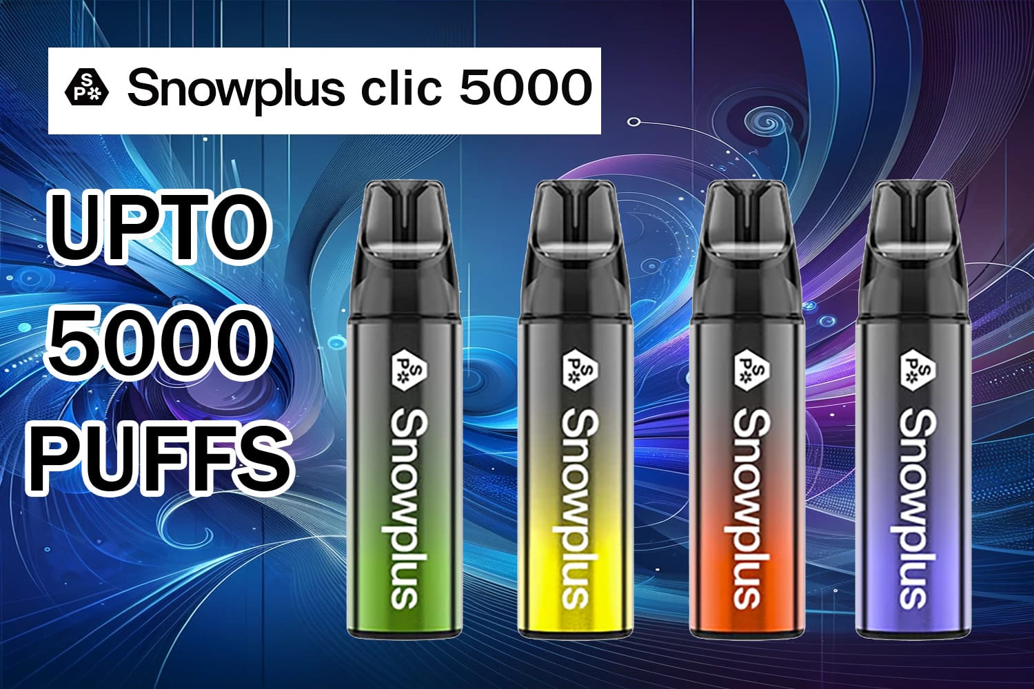 SNOWPLUS CLIC 5000 CAN PRODUCE UP TO 5000 PUFFS