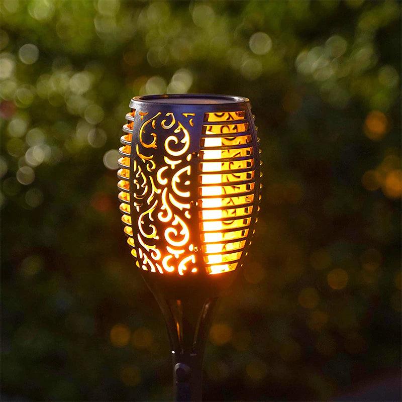 living flame solar lights